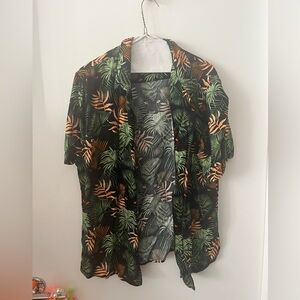Tropical Print Shirt Mens Size L